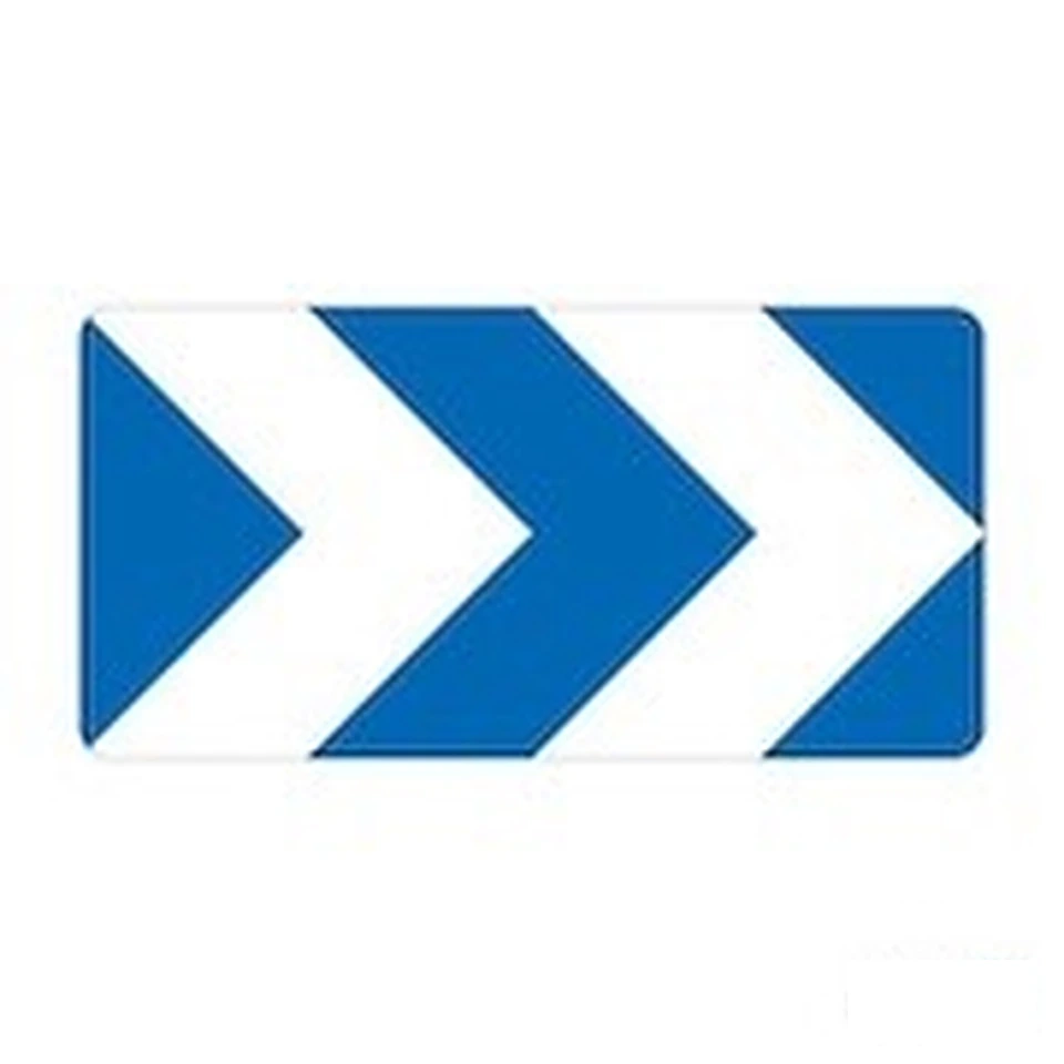 Balise de virage à chevrons — 3 chevrons (J4) — réf. EC-J4-3