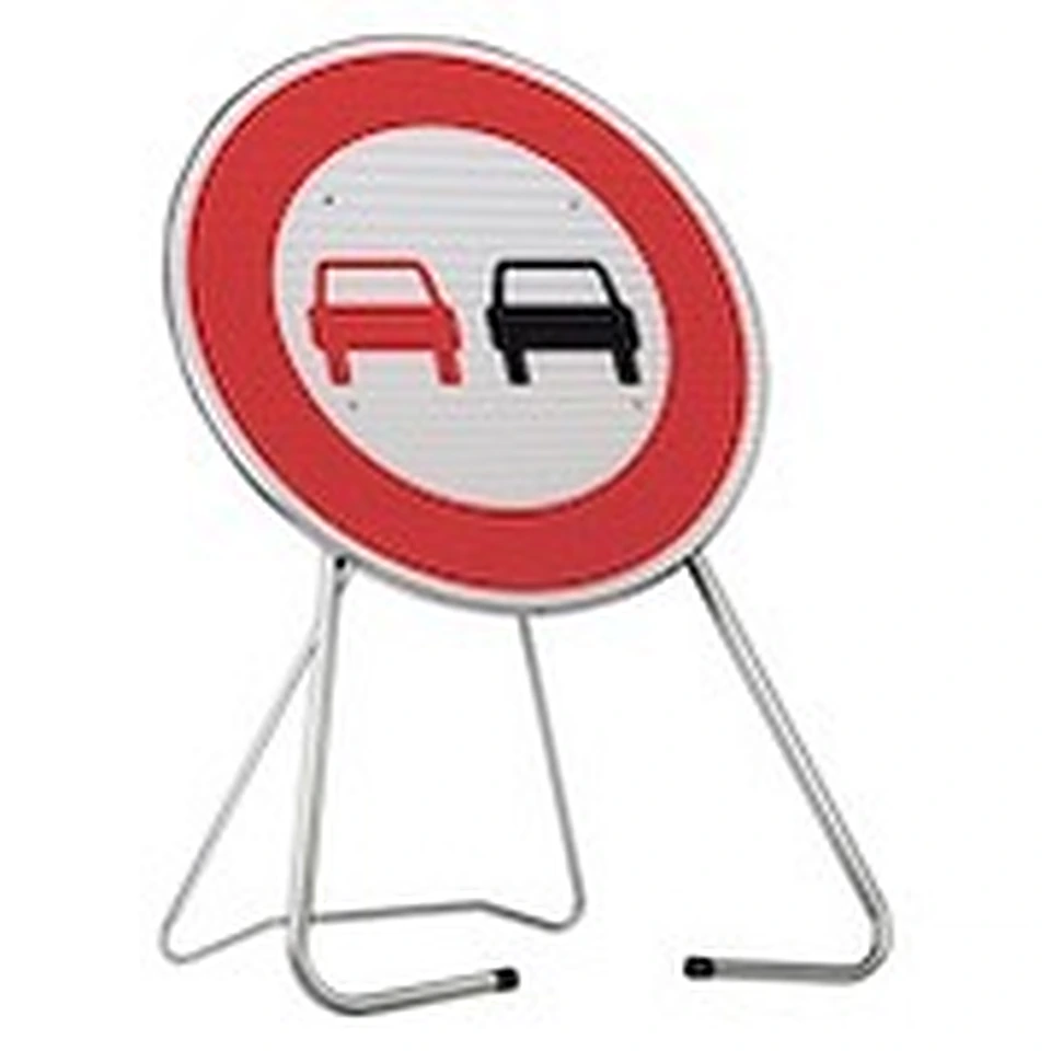 Panneau de chantier B3 — Interdiction de dépasser — réf. SC-KBB3