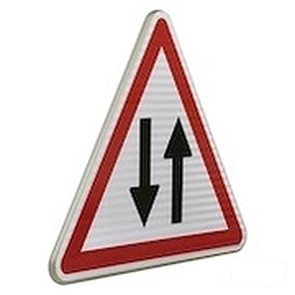 Panneau A18 — Circulation dans les deux sens — réf. SR-A18