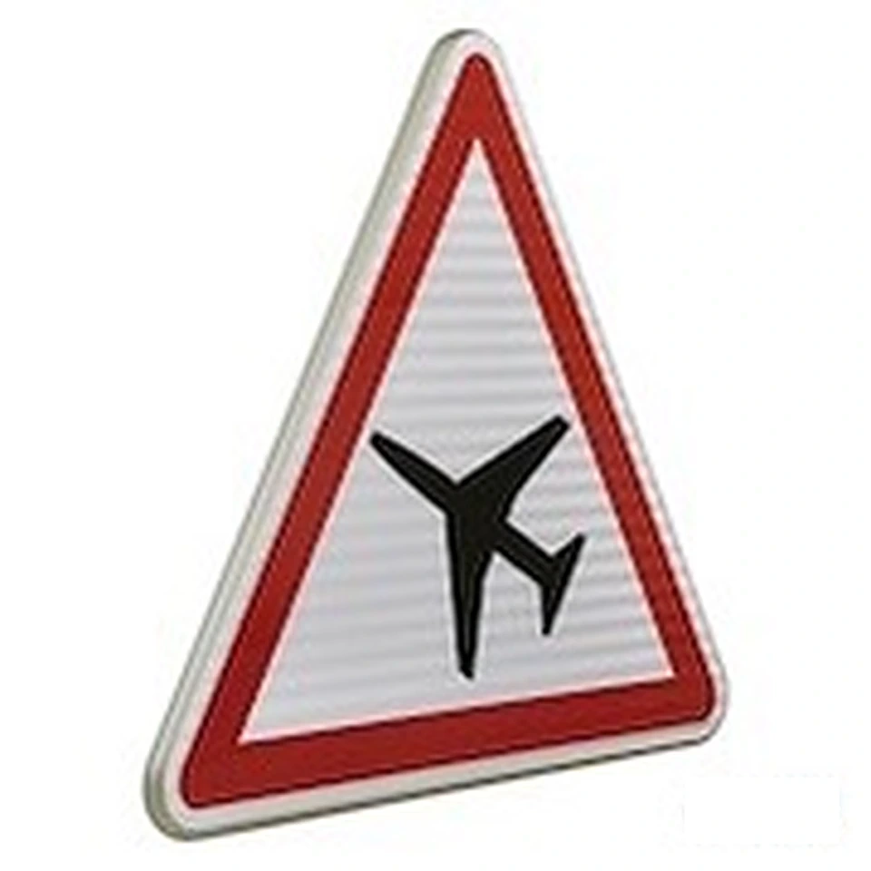 Panneau A23 — Traversée d'une aire de danger aérien — réf. SR-A23