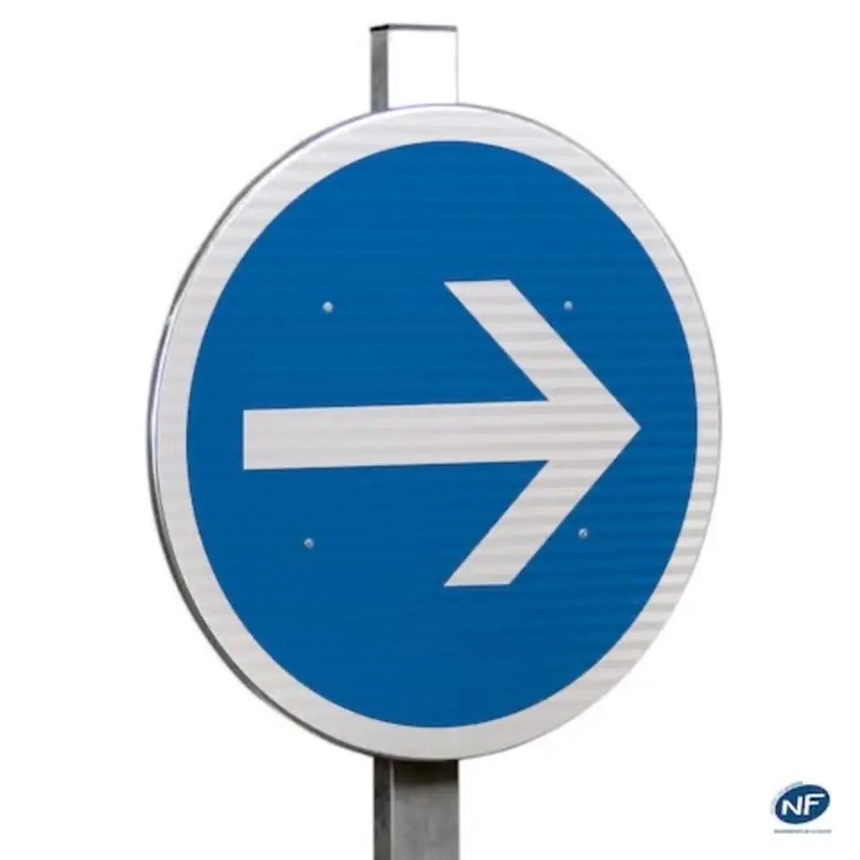 Panneau B21-1 — Obligation de tourner à droite — réf. SR-B21-1