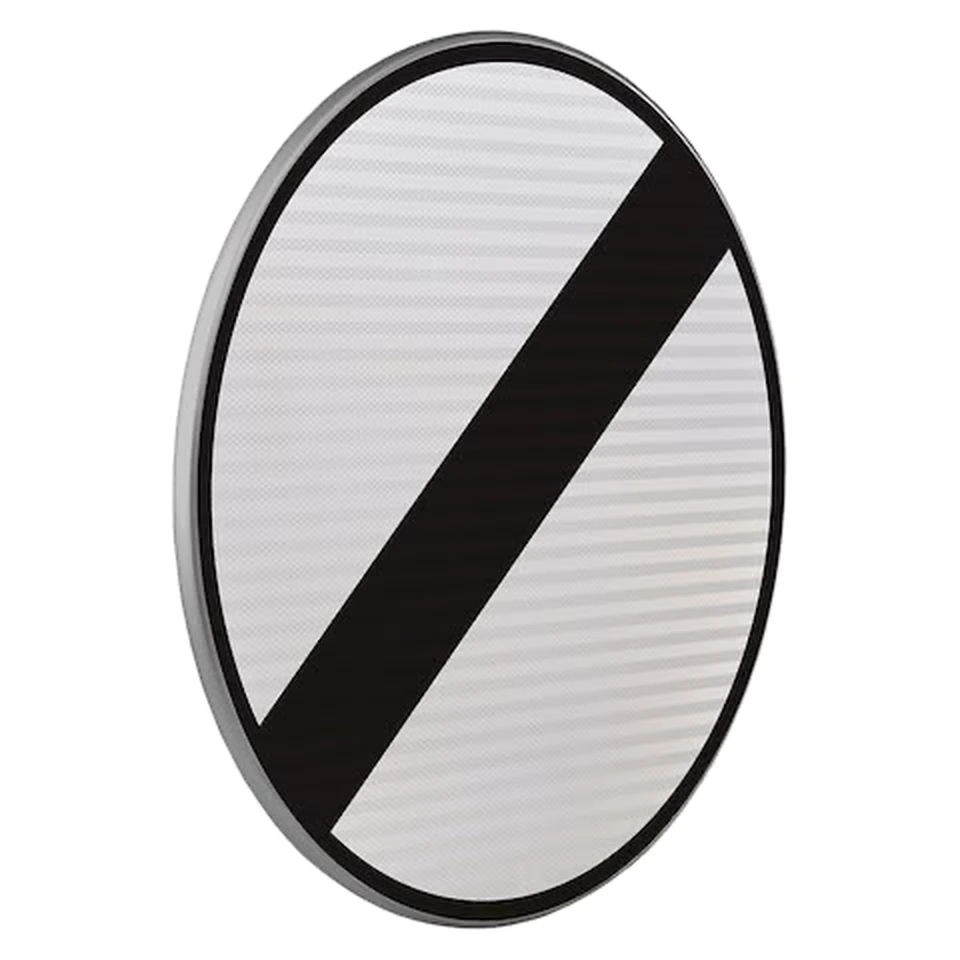 Panneau B31 — Fin de toutes les interdictions précédemment signalées — réf. SR-B31