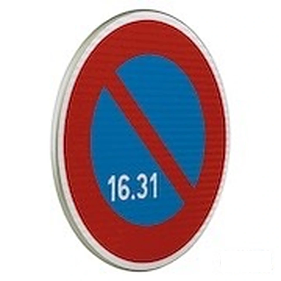 Panneau B6a3 — Stationnement interdit du 16 au 31 du mois — réf. SR-B6a3