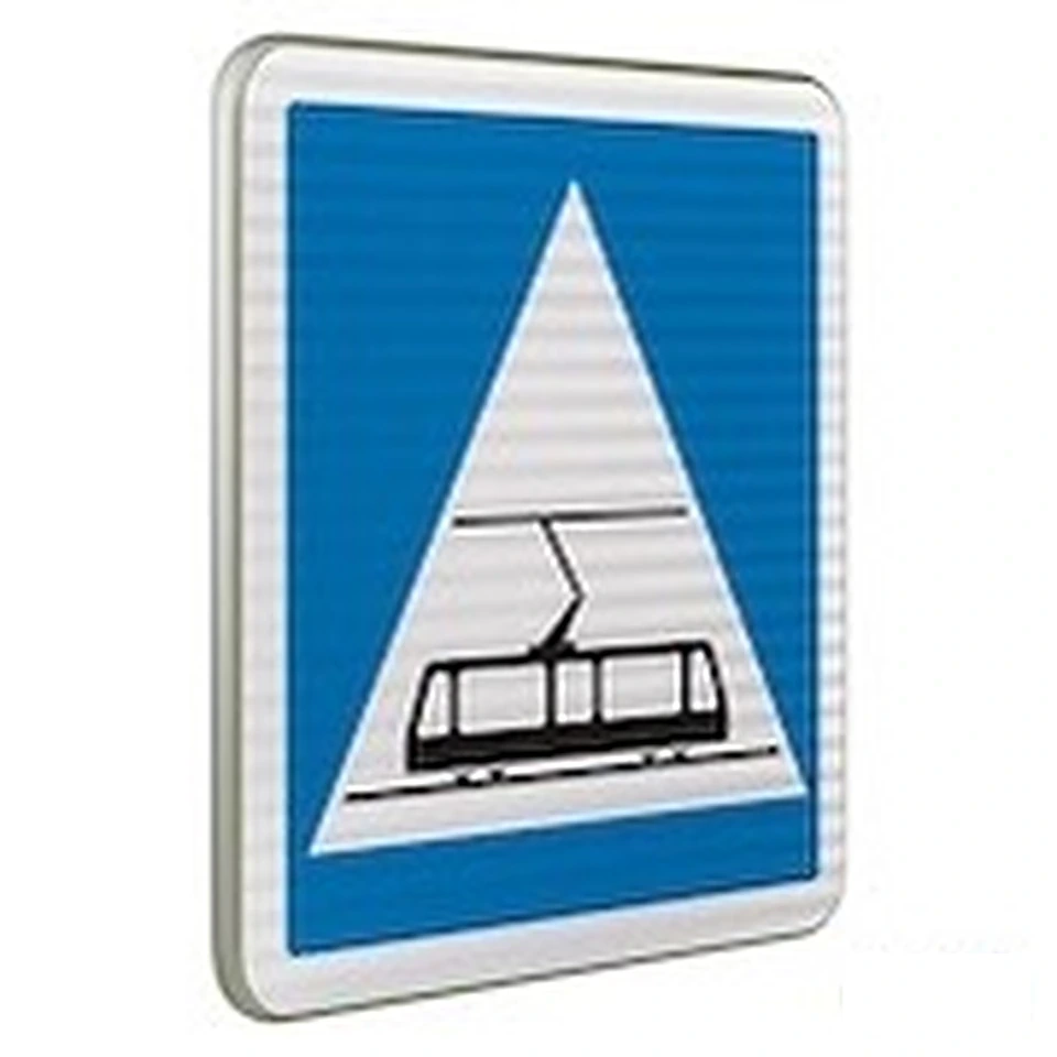Panneau C20c — Traversée de voies de tramways — réf. SR-C20c