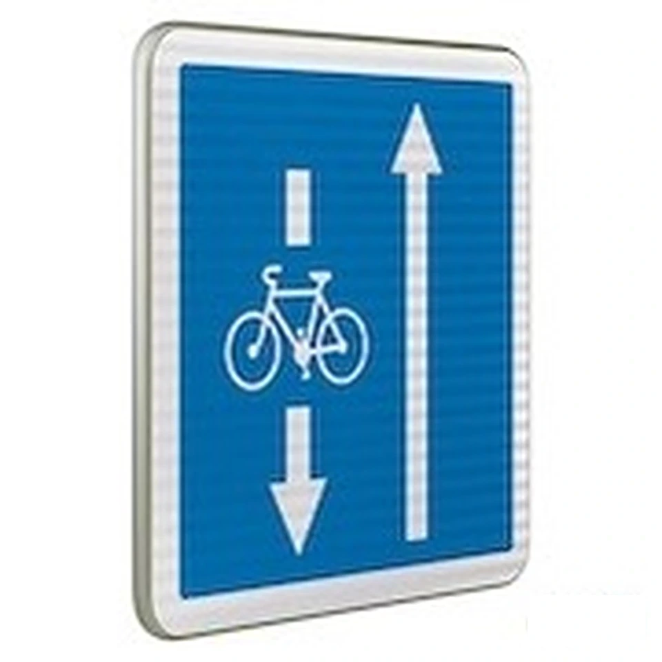 Panneau C24a3 — Conditions particulières de circulation par voie sur route — configuration 3 — réf. SR-C24a3