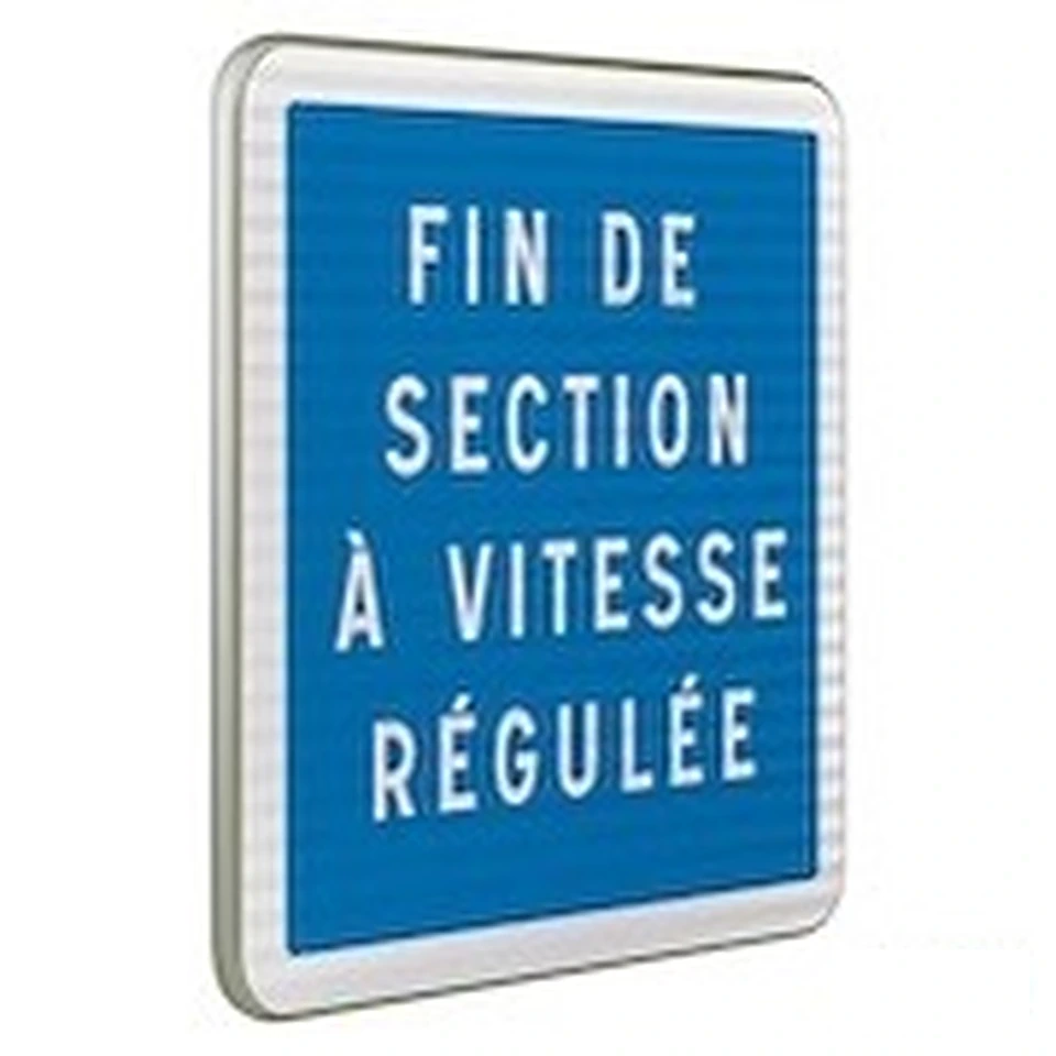 Panneau C51b — Fin de section à vitesse régulée — réf. SR-C51b