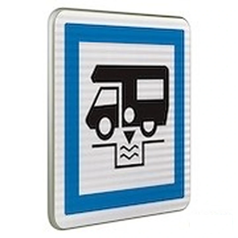 Panneau CE24 — Station de vidange pour caravanes, autocaravanes et cars — réf. SR-CE24