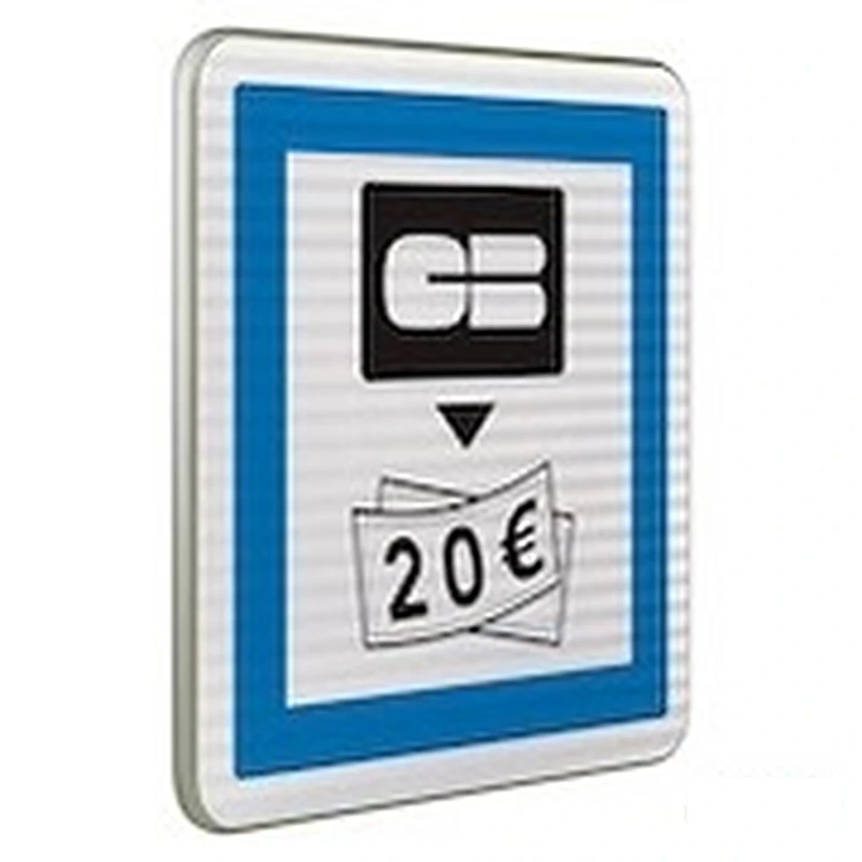 Panneau CE25 — Distributeur de billets de banque — réf. SR-CE25