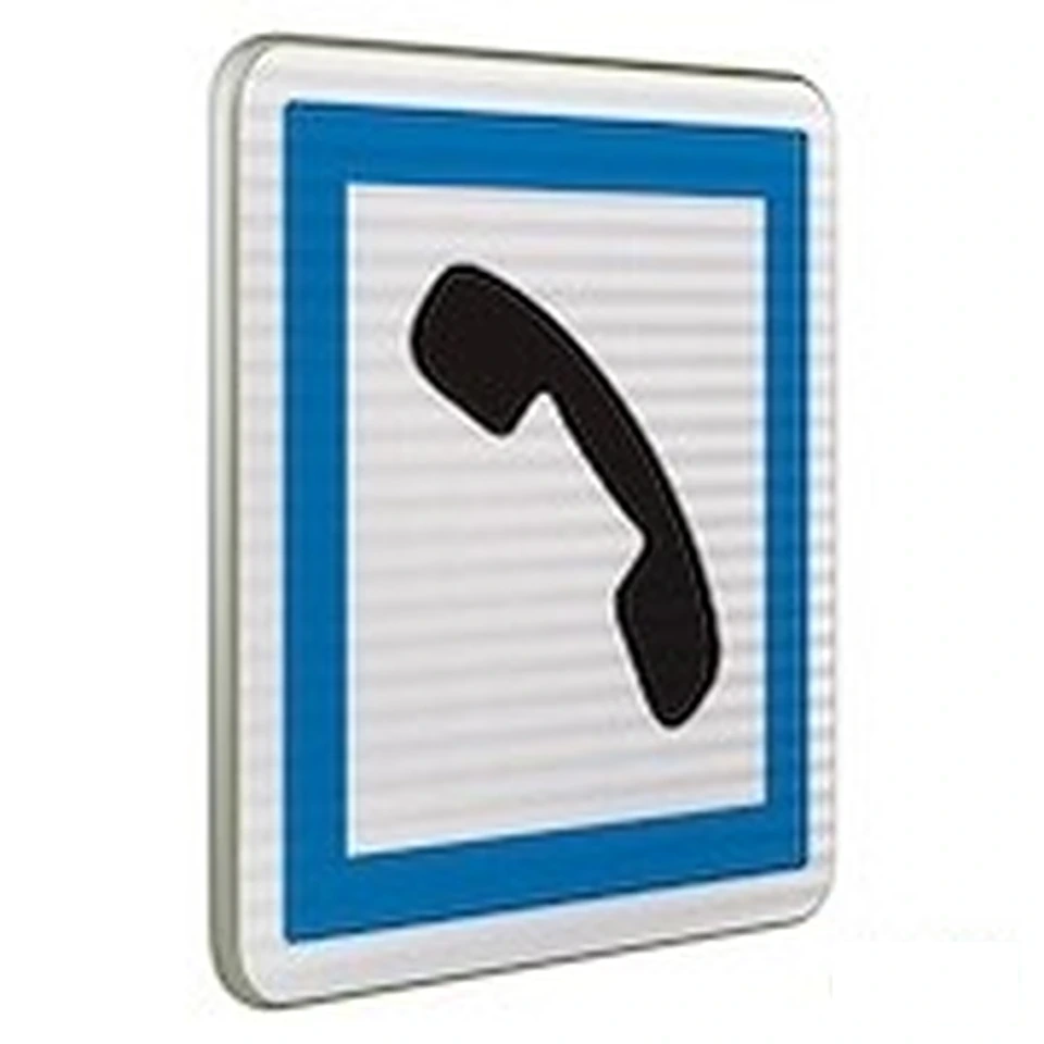 Panneau CE2b — Cabine téléphonique publique — réf. SR-CE2b