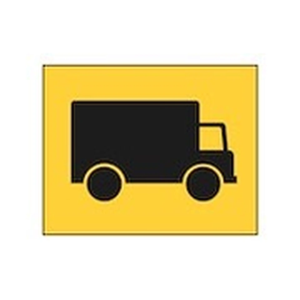 Panonceau M4g — Véhicules affectés au transport de marchandises — réf. SR-M4g
